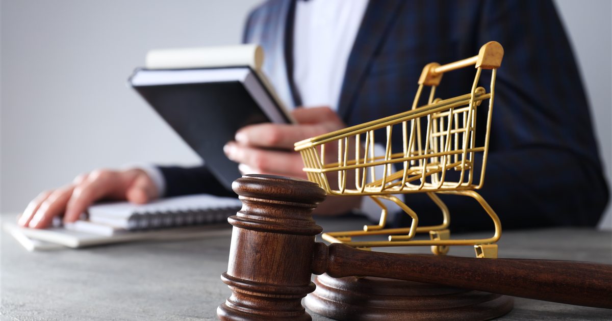 Legal and ecommerce desk scene for a GPSR checklist guide for Etsy sellers